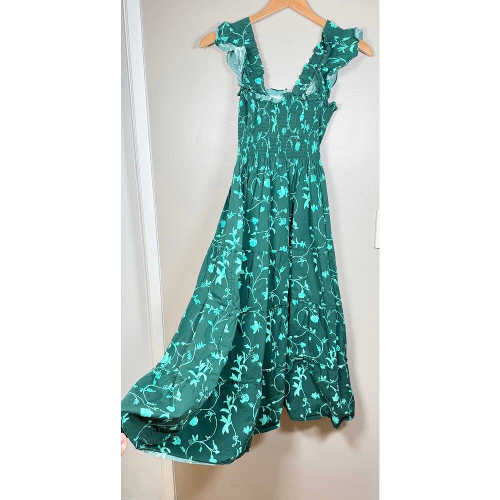 Hill House Home Ellie Nap Dress Emerald Botanical size XS - Picture 5 of 12